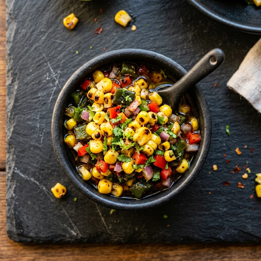 Roasted Chili-Corn Salsa